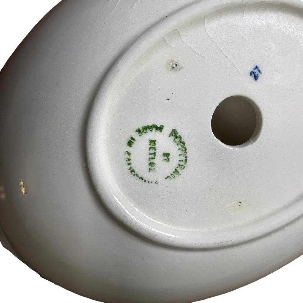 Vintage Metlox Poppytrail Divided Bowl California 9.75